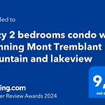 Cozy 2 Bedrooms Condo With Stunning Mont Tremblant Mountain And Lakeview